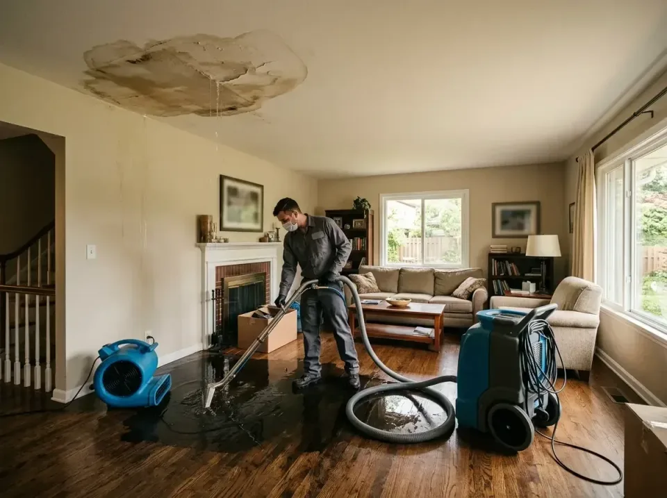 attic-pipe-burst-ceiling-drip-008 — frequently asked questions, Water Damage Restoration & Carpet Care in Monroeville, AL